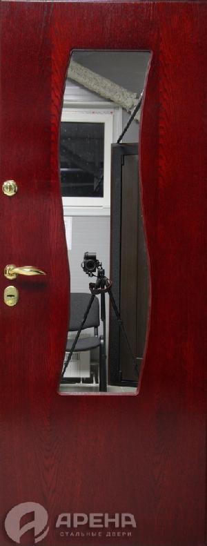 Дверь AR-48 дуб красный + зеркало